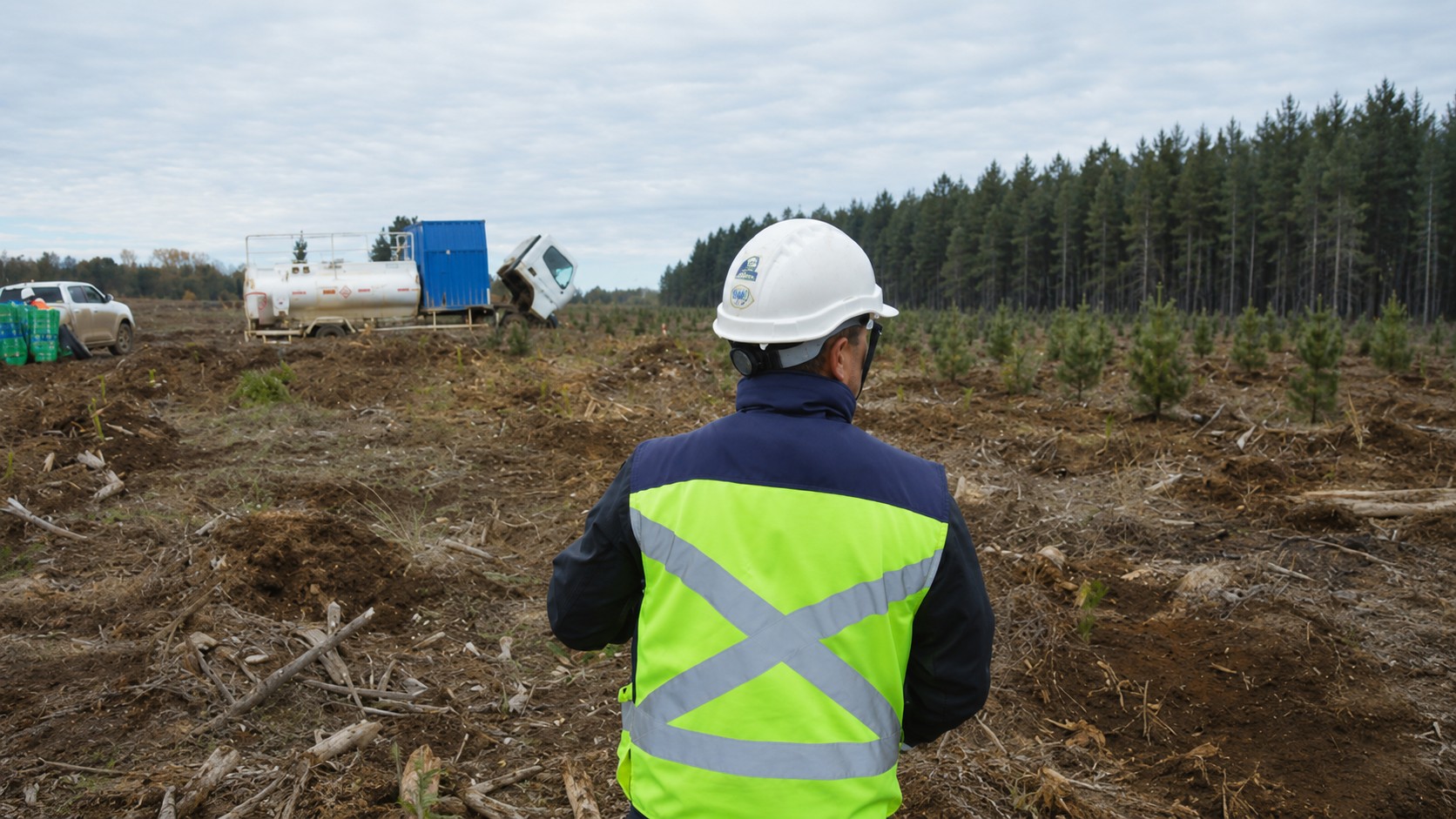 Control técnico de operación forestal en terreno